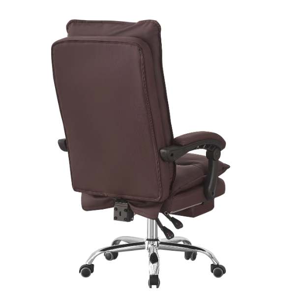Ghế làm việc da PU màu nâu ngả lưng có gác chân: SG - 5173 - $hienthicat